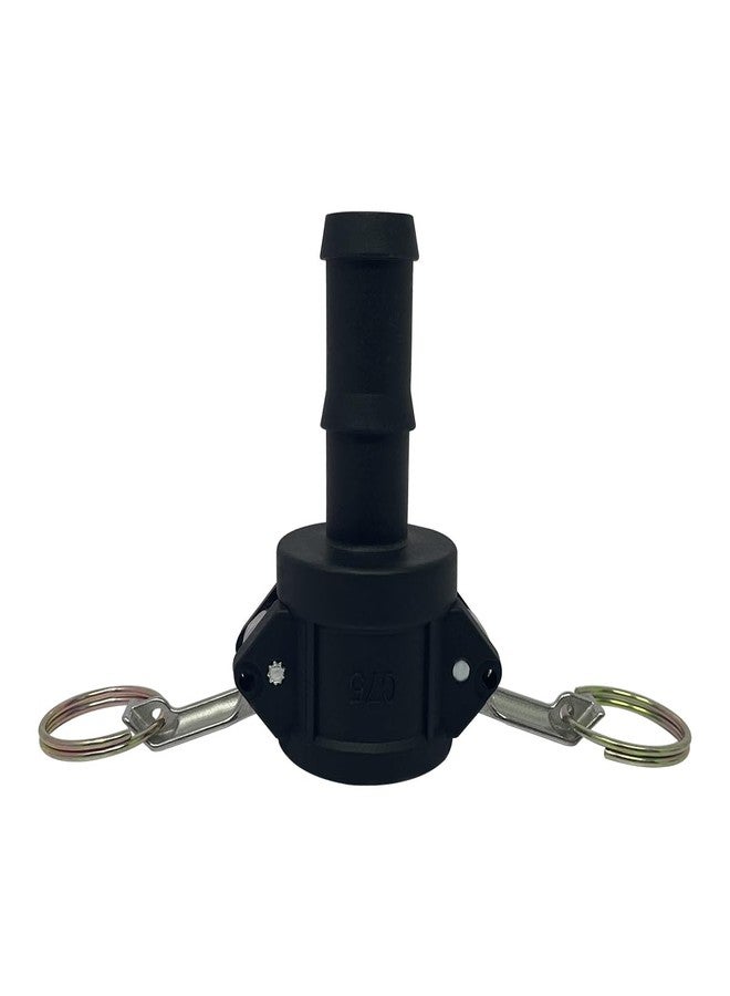 Gloxco Poly Cam Lock Fitting, Type C, 3/4" Female Camlock x 3/4" Hose Shank, Each - Image 3